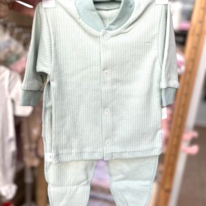 Костюм ( ползунки + кофта) мятный