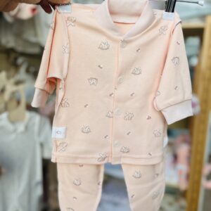 Костюм розовый с зайками