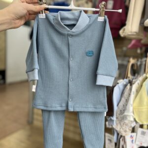 Костюм из вафельного полотна ( синий)