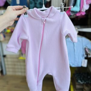 Флисовый комбинезон ( розовый) 001