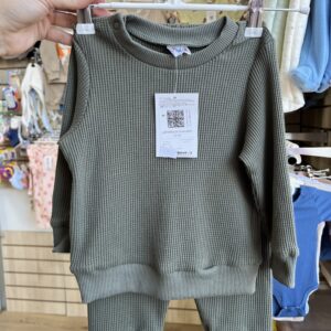 Костюм из вафельного полотна ( зеленый )