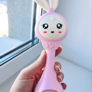 Музыкальный зайка ( розовый )