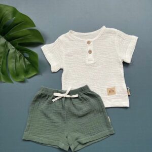 Костюм муслин ( рубашка+шорты)